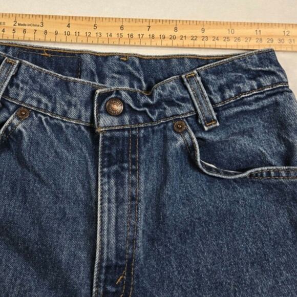 Levi's Vintage 550 Jeans Orange Tab Medium Wash Youth Size Reg 14 USA (23x26.5) - Picture 6 of 10